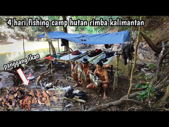 petualangan fishing camp di hutan rimba kalimantan yang masih asri ikan melimpah class=