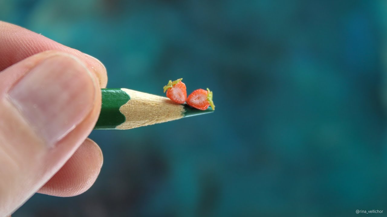 Easy way to mix colors for polymer clay strawberry cane 🍓 Polymer clay tutorial for beginners