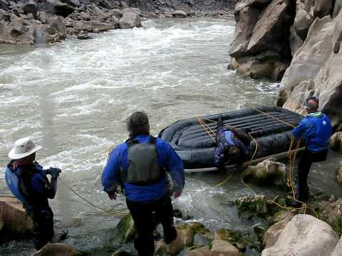 Recovery of raft at Sock-it-to-me! Rapids.