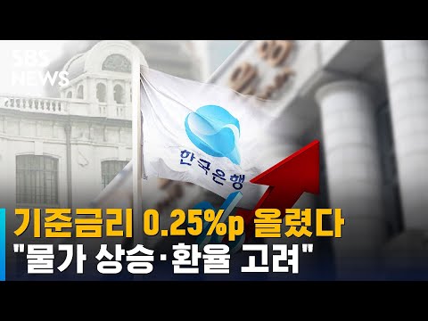 한국은행 기준금리 0 25 P 올렸다 물가 환율 고려 SBS 