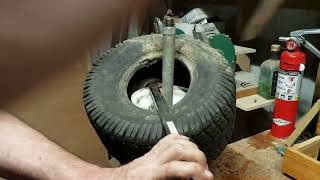 DIY Lawnmower Tire Changer Part 1