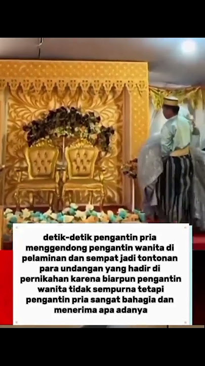 pengantin pria ini romantis #shortvideo #beritaterkini #wedding