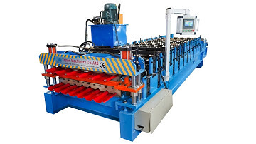 Double layer roll forming machine, 25m per minute, 4 coloumn cutting, Jonathan, Colombia