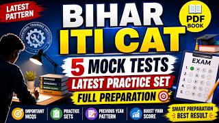 Bihar ITI CAT PDF Book 2026 | 5 Mock Tests &amp; Practice Sets English #MockTest