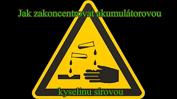 Jak se vyvíjí kyselina sírová?