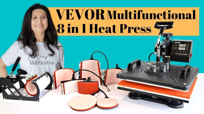 VEVOR 8 in 1 Heat Press 12 x 15 Sublimation Machine Upgraded Double Tube  Heating DIY - Yahoo Shopping