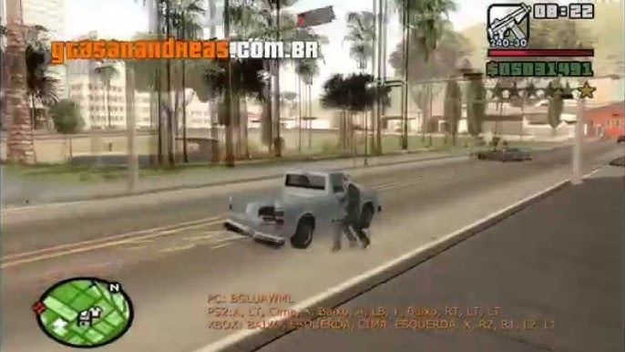 Código da câmera lenta do GTA San Andreas 