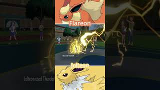 FLAREON vs JOLTEON | Eeveelution Pokémon Battle #pokemon