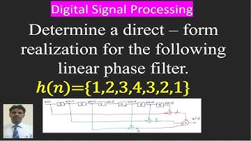 Direct form realization of Linear phase FIR filter.