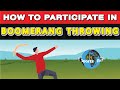 Boomerang Throwing Quiz