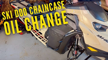 How to change chaincase oil Ski-Doo 850 | Proper chaincase tension