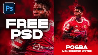 Simple Design | Football Poster Design - Paul Pogba - Photoshop Tutorial screenshot 3