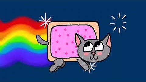 Nyan Cat But Kitty Time Animated It |Flipaclip Animation|