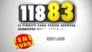 11883 kürtce bilinmeyen numaralar servisi Resimi