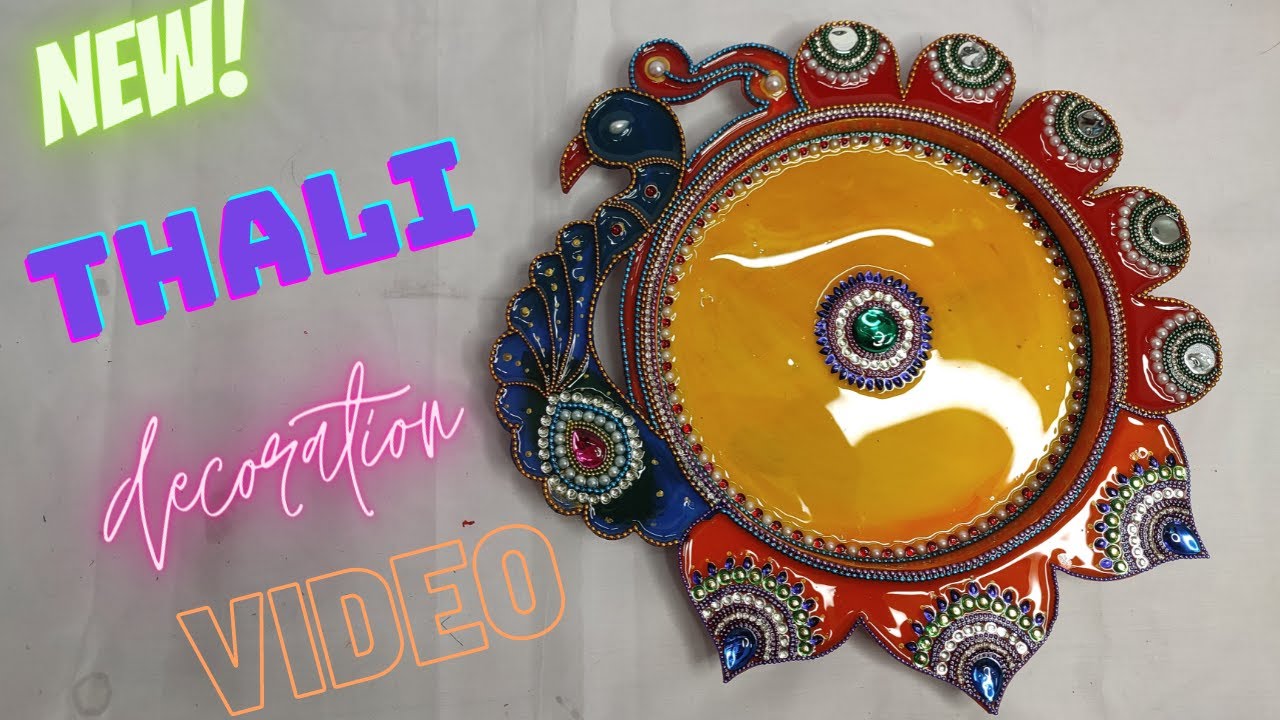 Pooja Thali decoration video #woodenart - YouTube
