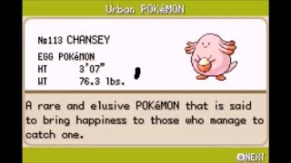 Chansey with Lucky Egg in Safari Zone! Pokemon Leaf Green