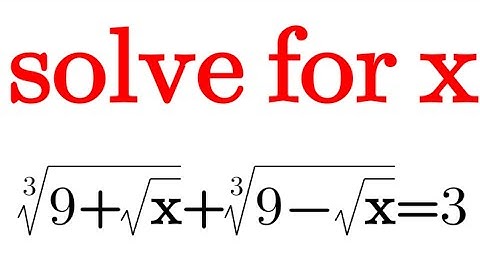 Geavanceerde OLYMPIADE RADICALE VERGELIJKING: kun jij OPLOSSEN?