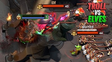 WON A PROFESSIONAL in Troll VS Elves 3 (2023) - Dota 2 Custom 7.34b