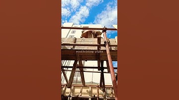 Props layers upper side of scaffolding pipes #formwork #building #concreteformwork #civil #scaffolde