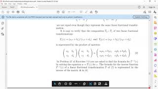 Linear Fractional Transformation as Matrices || Complex Analysis || Professor Maqsood Ali Abbas