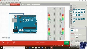 4-WAY TRAFFIC CONTROL SYSTEM  BY ARDUINO