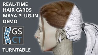 GS CurveTools v1.0 Plug-in Demo - Real-time Hair Cards - Turntable