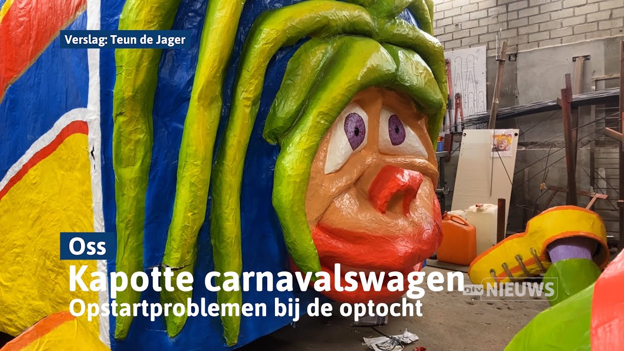 Carnavalswagen kapot: 'Je ziet al het werk in een klap wegvallen' I Dtv