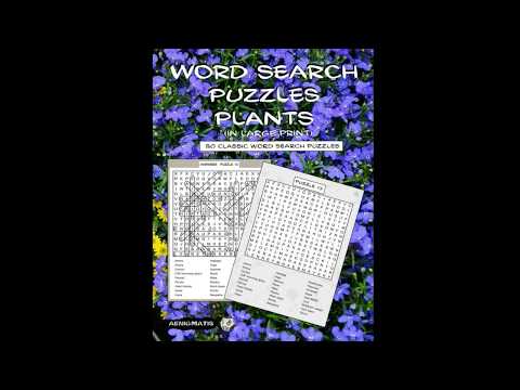 Book: Word Search Puzzles - Plants (in large print)
