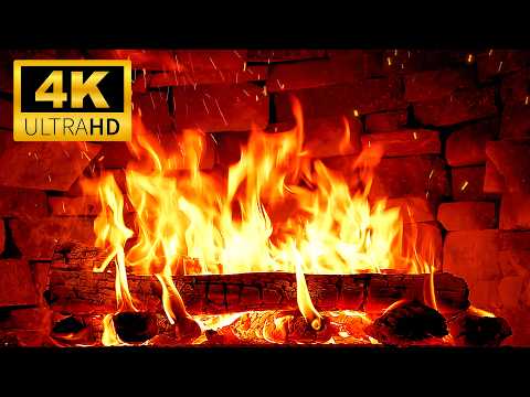 Exclusive Fireplace For Valentine S Day Relaxing Fireplace 4K Ambience Crackling Fire Sounds 