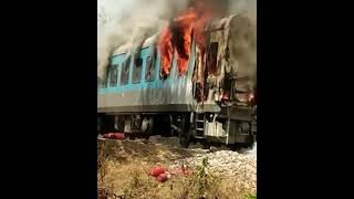 Fire broke out in the C-4 compartment of the Delhi-Dehradun Shatabdi Express.
