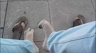 Playing with my feet