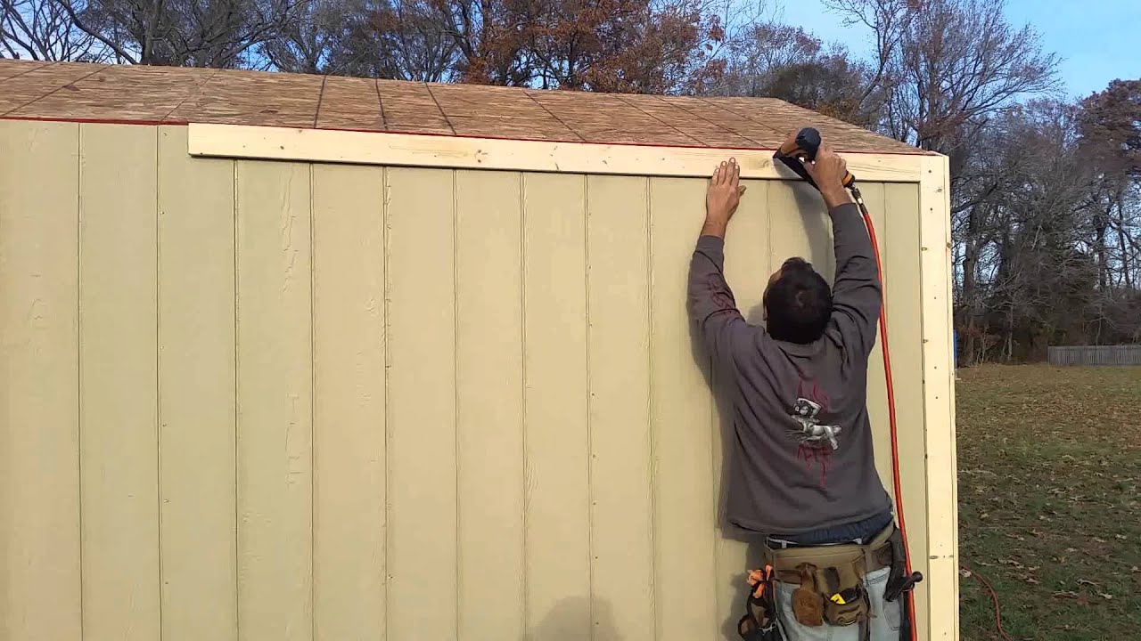 8x12x8 A Frame Shed Tutorial Part 26 Installing The Corner 