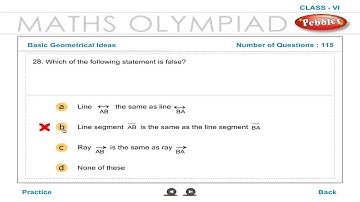 6th Std Maths Olympiad | Basic Geometrical Ideas | Practice | Olympiad Exam Preparation
