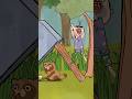 愚かな人類の罠にはかからないたぬっぽとスズメ #animation #cartoon