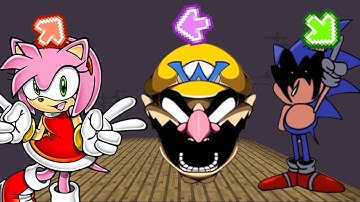 FNF Character Test  Gameplay VS Playground l VS AMY l VS MARIO l VS SONIC