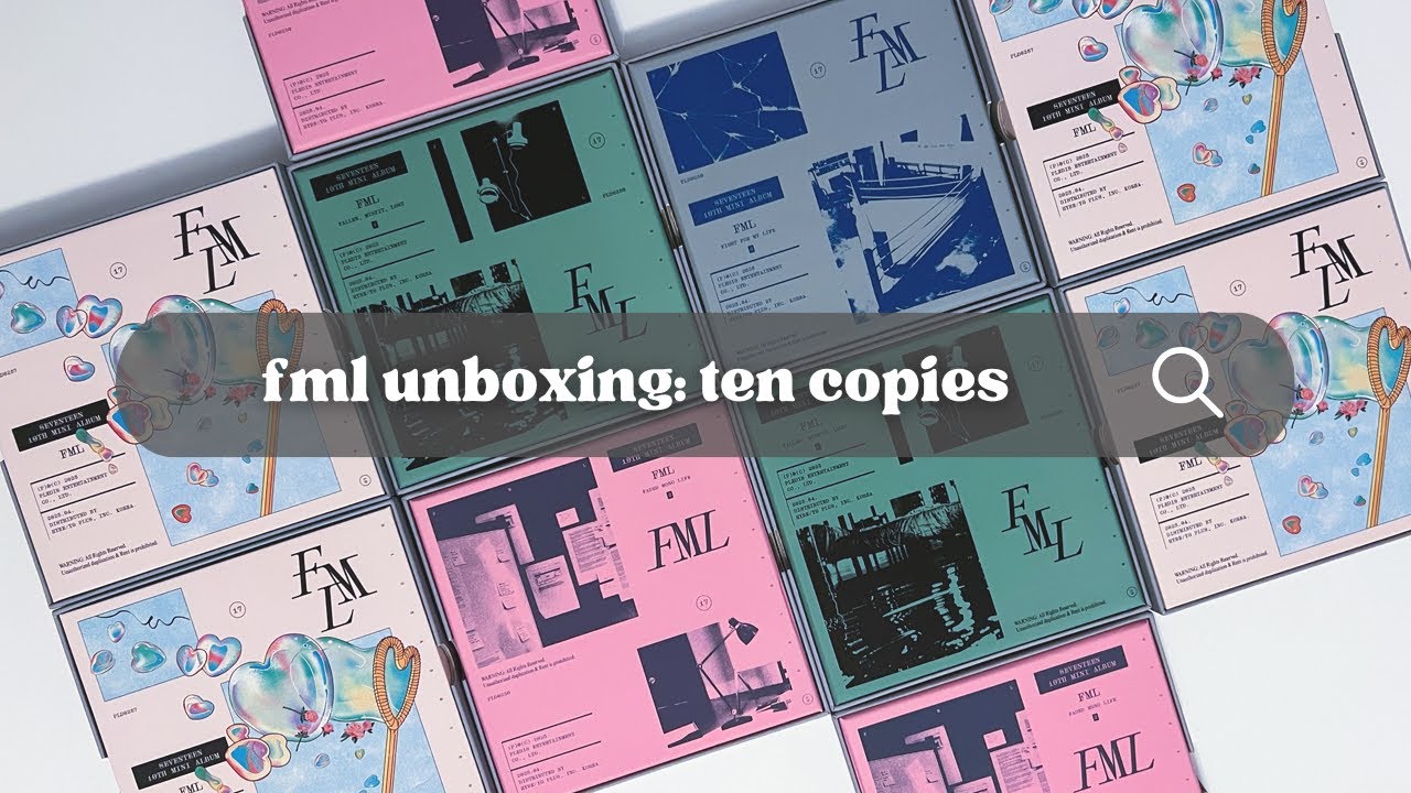 SEVENTEEN FML Unboxing - Opening 10 Copies + Mini Target Vlog