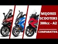 Mejores scooters 300cc A2 ✅ Prueba Comparativa relación calidad precio