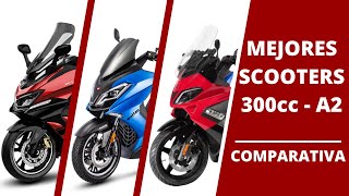 Mejores scooters 300cc A2 ✅ Prueba Comparativa relación calidad precio