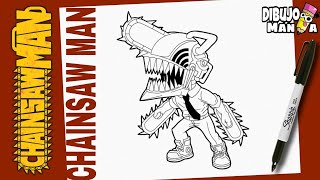 COMO DIBUJAR A CHAINSAW MAN | FÁCIL | how to draw chainsaw man