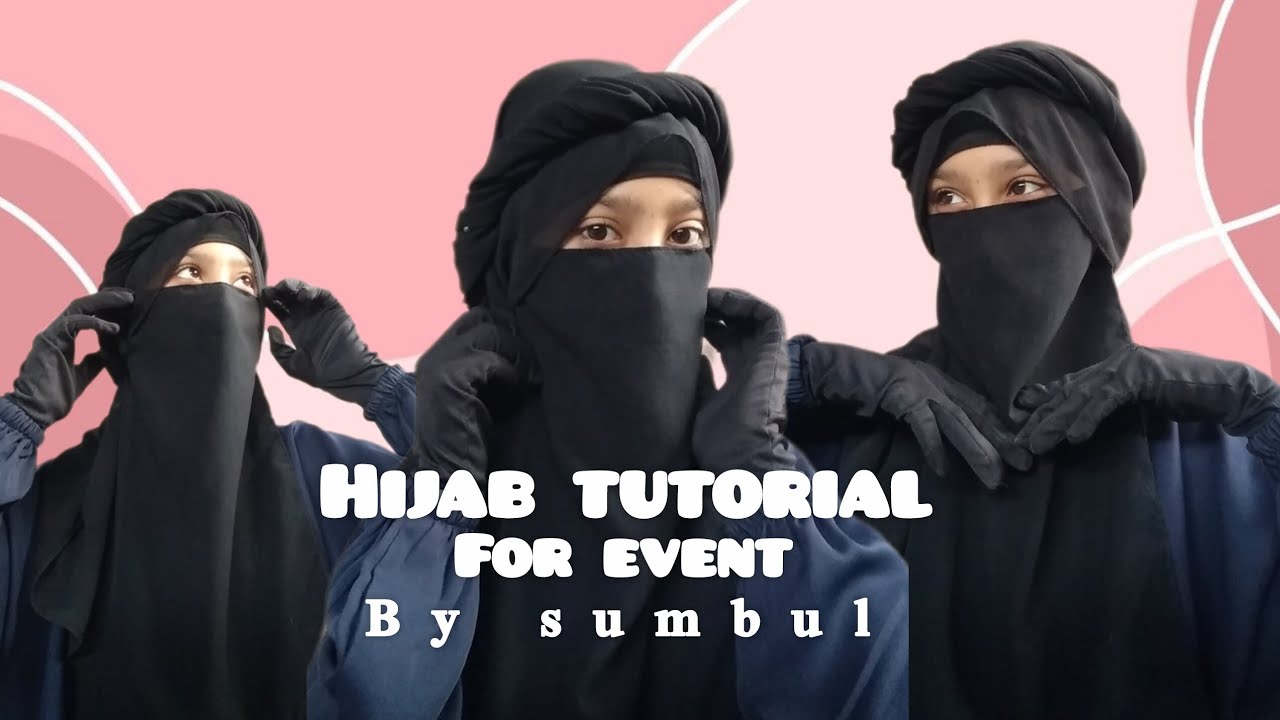 Hijab tutorial for event | hijab tutorial| by sumbul 