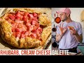 Rhubarb and cream cheese galette the best introduction to rhubarb