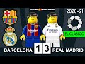 Barcelona vs Real Madrid 1-3 • El Clasico • LaLiga 2020 in Lego • All Goals ElClasico Lego Football