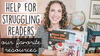 STRUGGLING READERS | How I Help My Struggling Reader  Homeschool Resources