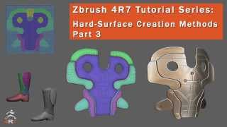 Zbrush 4R7 Tutorial-Hard Surface Creation Methods Part 3