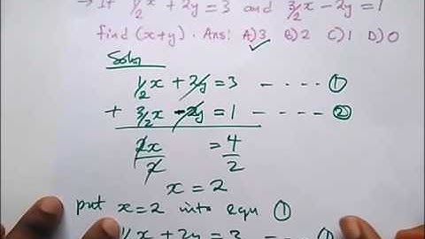 WAEC - Past Questions on Simultaneous Equations Part 2