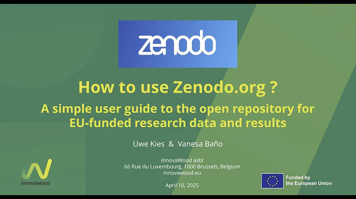 How to use Zenodo.org ? A user guide to the open repository for EU-funded research data and results