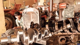 How To Fiat 640  Engine Repair  Tractor Engine Repairingamazing Technical Skills