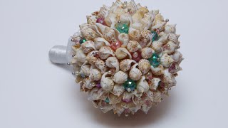 DIY Свадебный букет невесты морской с ракушками своими руками / Shells Ocean Wedding bouquet