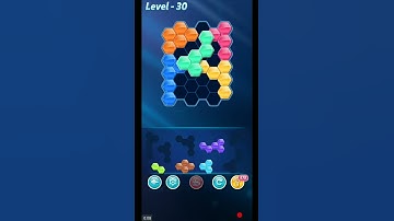 BLOCK HEXA PUZZLE LEVEL 30 ANSWERS REGULAR B LEVEL PACK