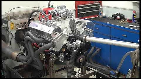 SBC 530HP 383 STROKER ENGINE DYNO RUN FOR RICK SKAINS BY WHITE PERFORMANCE AND MACHINE